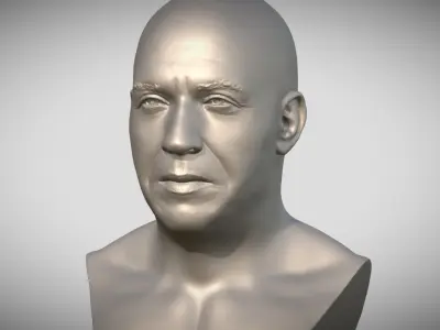 Vin Diesel bust 3D print model
