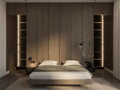 Modern Master Bedroom 3D model