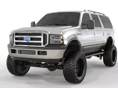 Generic F150 EXCURSION 2005 Lifted 3D model