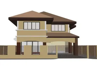 Single house 3D model
