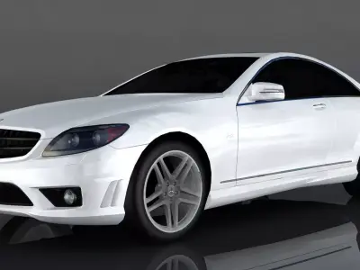 Mercedes Benz CL 65 AMG 2008 Low-poly 3D model