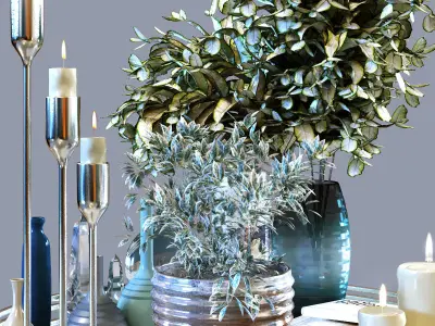 Decoration Set 025 Low-poly 3D model