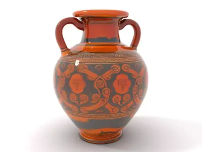 Greek Ceramic Vase model pack Low-poly 3D model