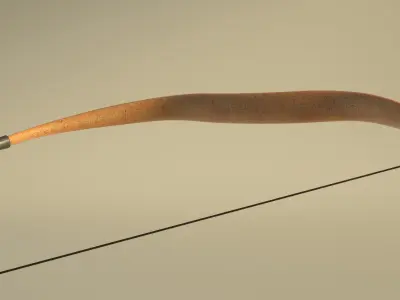 SPORT---ARCHERY---Bow bow and arrow Low-poly 3D model