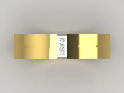 luxury man diamond ring mr0168 3D print model