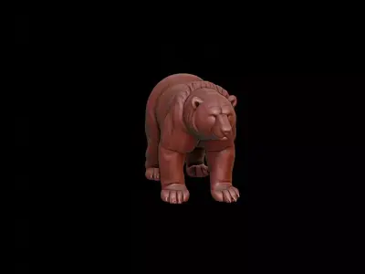 Polar Bear Animal Sculpture 3D print model purchase