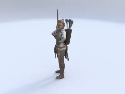 Archery 3D model