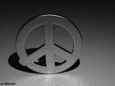 Peace Logo 3D model