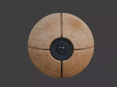 Walnut Shell Camera Two Model Pack Decorative Tech 3D Model 3D model