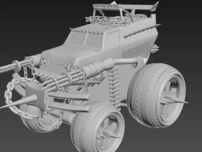 PIECEMEAL TWISTED METAL 3D model