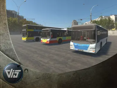 High Detail Busses - Full Version - Unity Low-poly 3D model