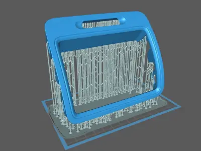 Golf 5 Air Vent Frame 3D print model