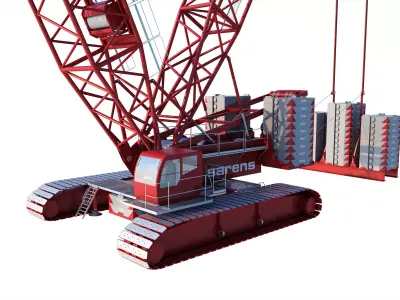 CRAWLER MINING CRANE  3D model