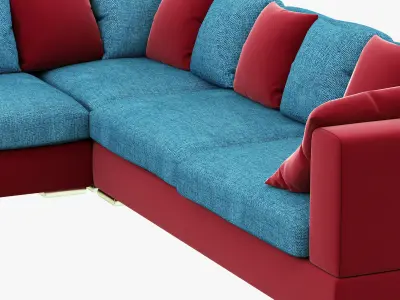 modern fabric sofa 3D model