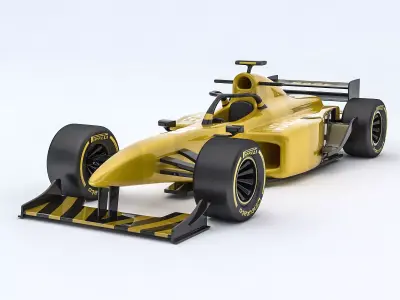 Formula 1 car model 06 Low-poly 3D model