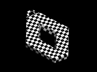 Renault Logo Key Ring 3D model