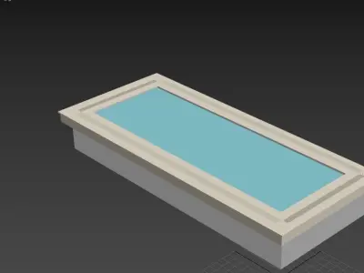 Swimming pool Low-poly 3D model