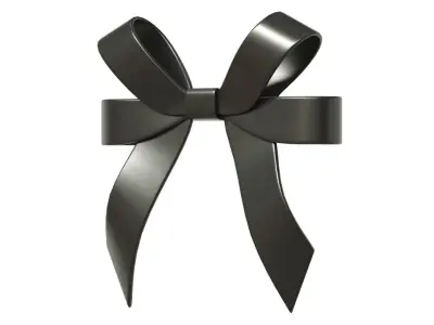 Christmas Bow Ribbon 58 Low-poly 3D model