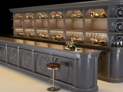 Bar reception 3D model