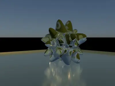 Glass decorative star Free 3D model