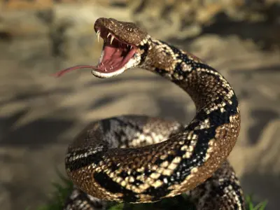 Dont Tread On Me Famous American Symbol For Print 3D print model