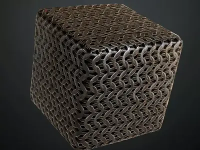 Chainmail Texture PBR Seamless Texture