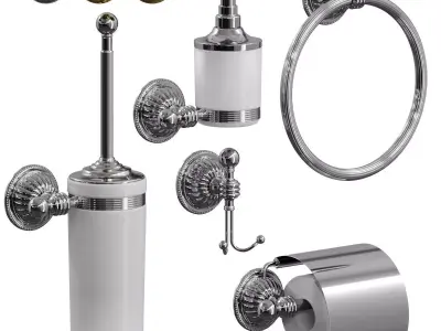 Hermitage Bathroom Accessories by Boheme 3D model