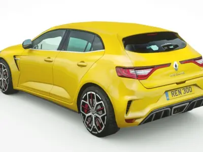 Renault Megane RS 2019 Low-poly 3D model