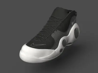 Nike Air Zoom Flight 95 Low-poly 3D model