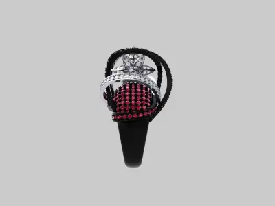 Star Art Deco Ring  3D print model