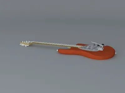 Ernie Ball MusicMan Silhouette guitar  Free 3D model