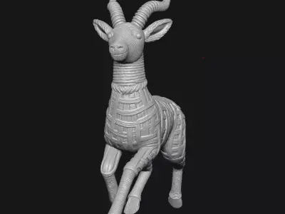 antelope 3D print model