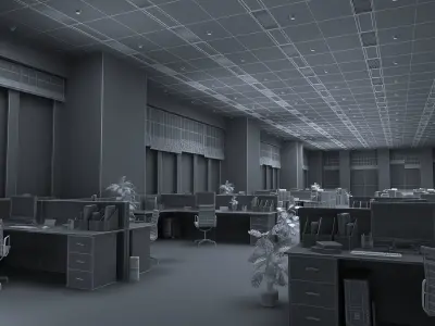 office modern 3D model