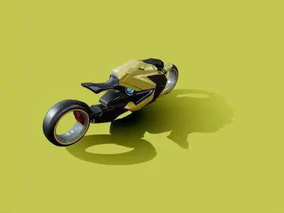 scifi bike Free 3D model