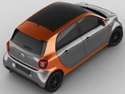 Smart Forfour 2015 3D model