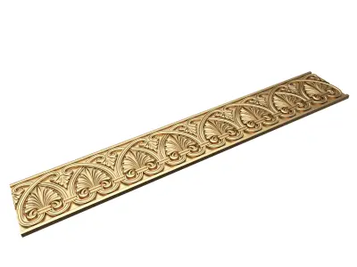 Ornament Element Molding 012 Low-poly 3D model