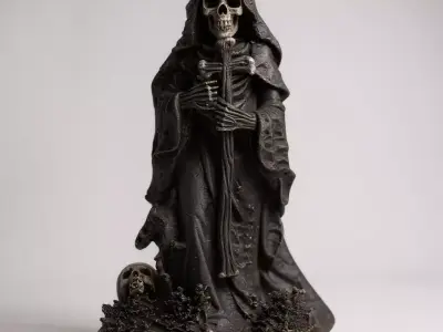 Death sculpture decoration gothic 3D print model buy