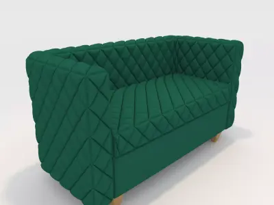 Sofa 2 Seater 13 3D model