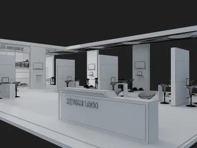 Booth Exhibition Stand a448a 3D model