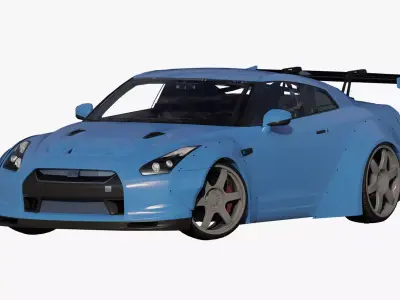 Supercar GTR 3D model