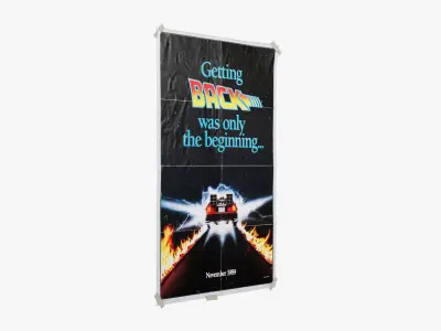 Movie Poster Back To The Future 2 Low-poly 3D model