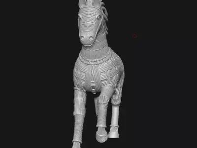 horse 3D print model 7