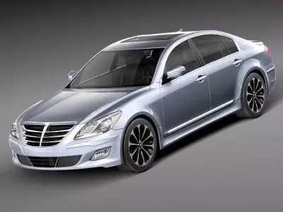 Hyundai Genesis Sedan 2012 3D Model 3D model