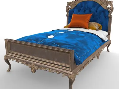 Venedik Bed Low-poly 3D model