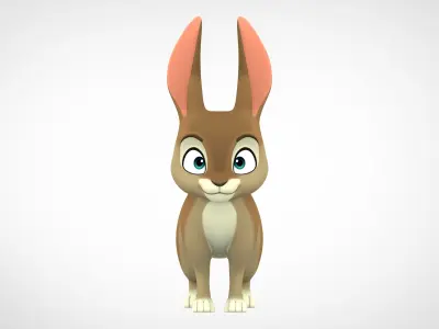 Bunny Low-poly 3D model