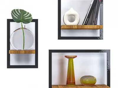 shelf decorativ Free 3D model