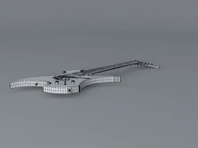 Ed Roman Rockingbird model guitar Free 3D model