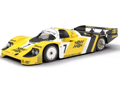 Porsche 956 Group C 1982 NewMan Joest Racing 3d model  3D model