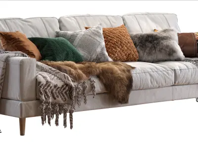 Capri sofa 258 cm 2 3D model