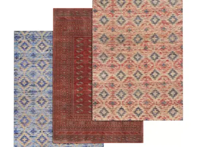 Rug Set 1554 3D model